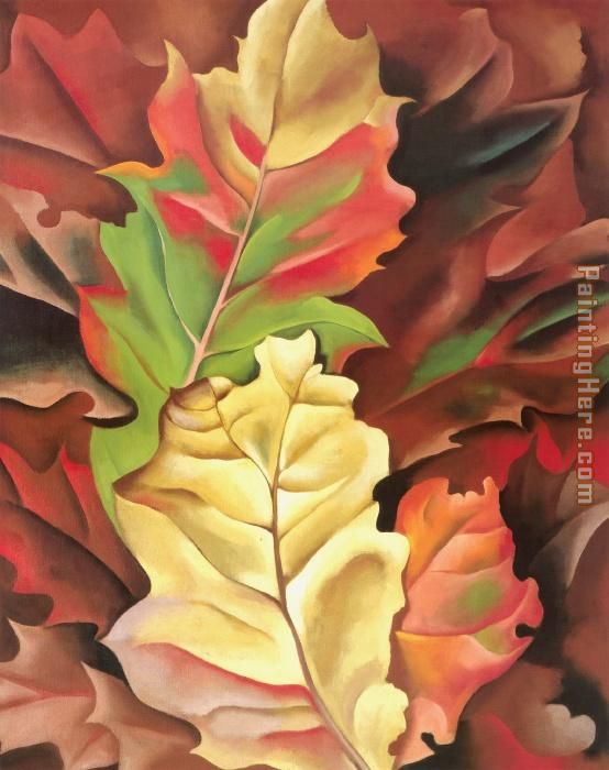 Autumn Leaves painting - Georgia O'Keeffe Autumn Leaves art painting